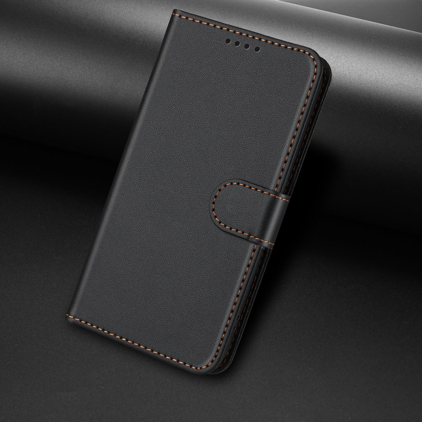 For iPhone 17 Pro Max Leather Case Wallet Stand Solid Color Anti Drop Phone Cover