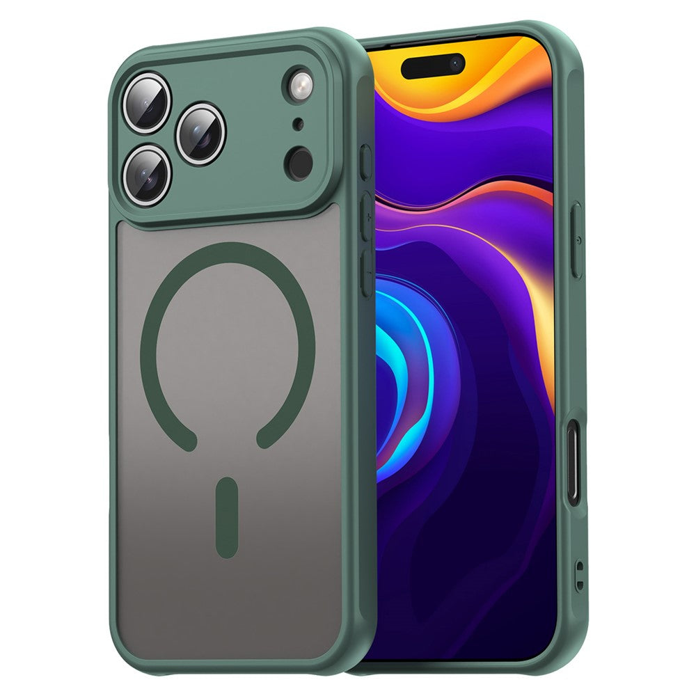 For iPhone 17 Pro Max Case Compatible with MagSafe ShockProof PC + TPU Phone Cover