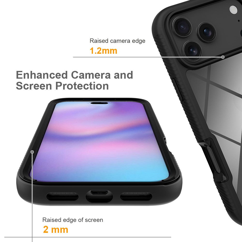 For iPhone 17 Pro Max Case Anti Drop 2 in 1 PC + TPU Phone Cover