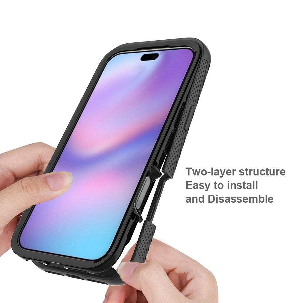 For iPhone 17 Pro Max Case Anti Drop 2 in 1 PC + TPU Phone Cover
