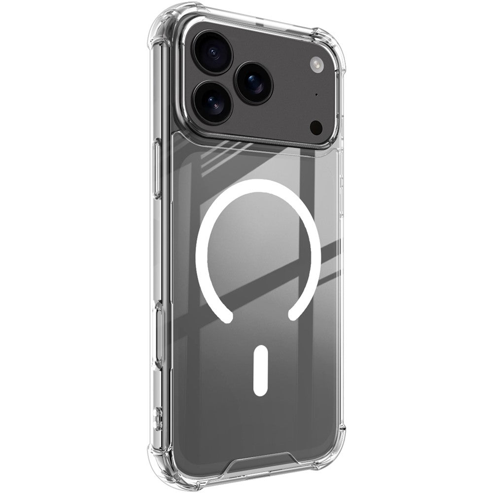 IMAK For iPhone 17 Pro Max Case Compatible with MagSafe Shockproof PC TPU Clear Phone Cover