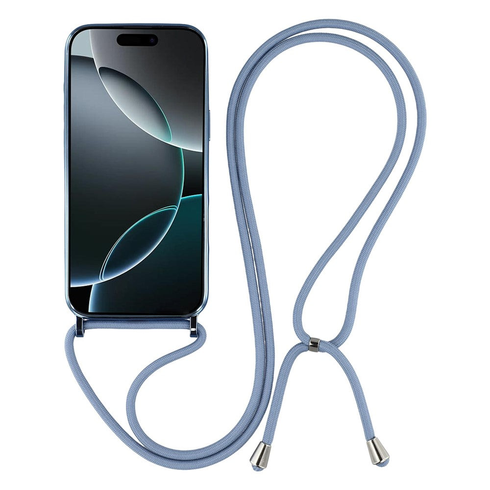 For iPhone 17 Pro Max Case Compatible with MagSafe Electroplating Edge TPU Phone Cover with Shoulder Strap