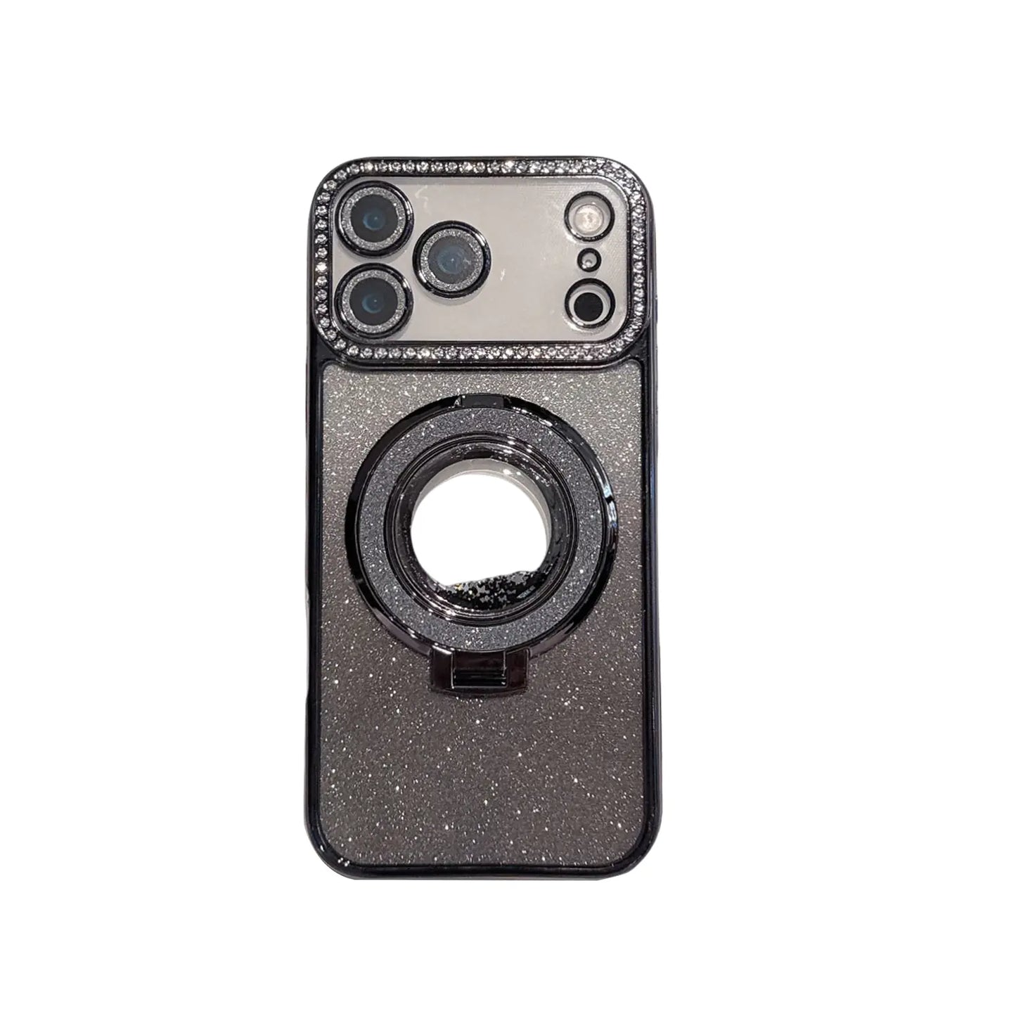 Diamond Magnetic Glitter iPhone Case with Stand