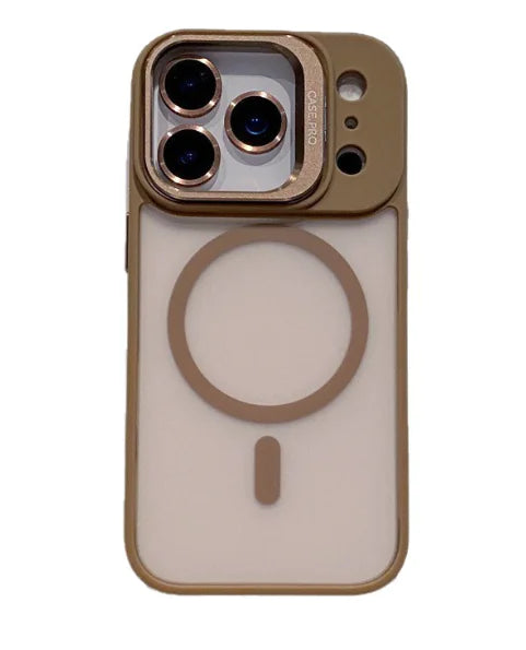 Magnetic Lens-Protector Phone Case for iPhone (Multiple Colors & Models)