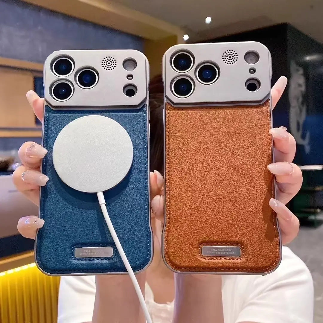 Aromatherapy Magnetic Leather iPhone Case