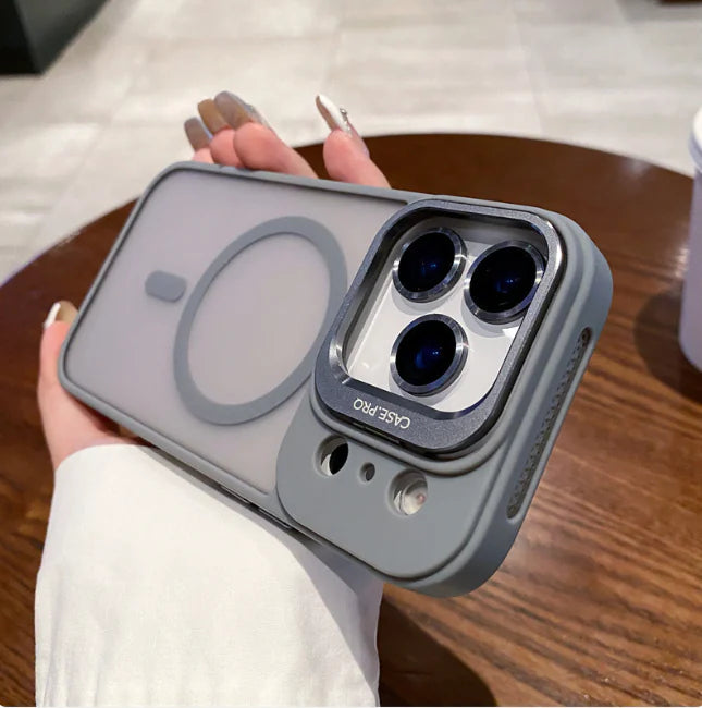 Magnetic Lens-Protector Phone Case for iPhone (Multiple Colors & Models)