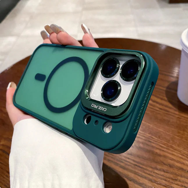 Magnetic Lens-Protector Phone Case for iPhone (Multiple Colors & Models)
