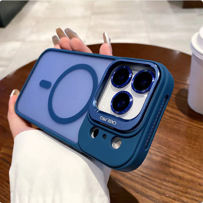 Magnetic Lens-Protector Phone Case for iPhone (Multiple Colors & Models)