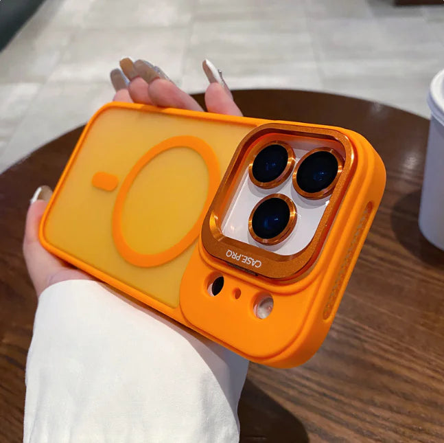 Magnetic Lens-Protector Phone Case for iPhone (Multiple Colors & Models)