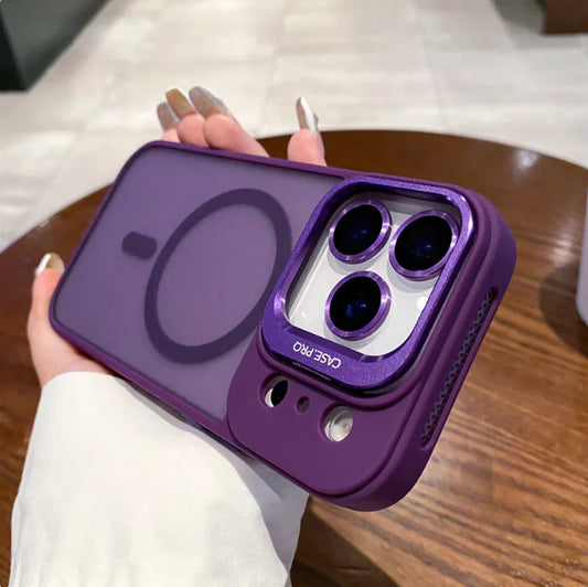 Magnetic Lens-Protector Phone Case for iPhone (Multiple Colors & Models)
